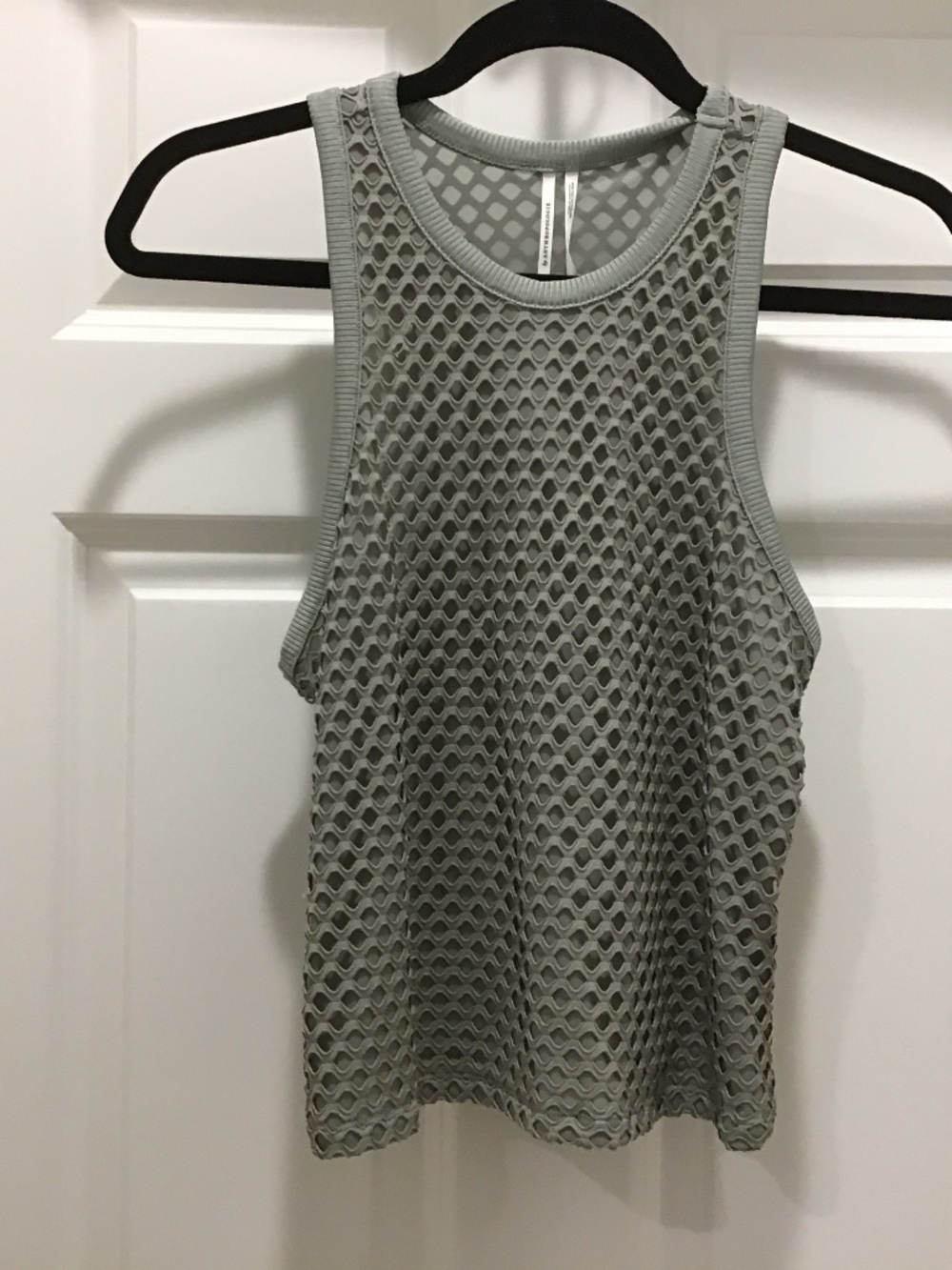 Anthropologie Green Mesh Tank